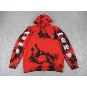 Lurking Class by Sketchy Tank Hoodie Mens Medium Red Black Tie Dye Skull Graphic
